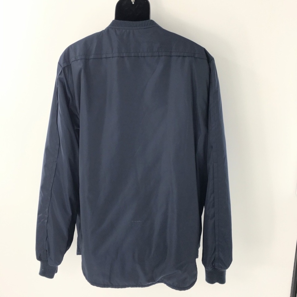Stampd Mens Bomber Jacket Full Zip Hidden Pockets Blue Interior Straps Sz XXL - Picture 6 of 16